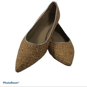 Donald J Pliner Osma Woven Cork Flats